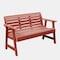 Highwood Usa 5ft Weatherly Garden Bench Outdoor Furniture for Patio, Backyard, Garden AD-BENW3-RED - alternate 1